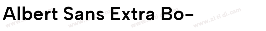 Albert Sans Extra Bo字体转换